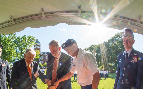 Cutting the cake with flare