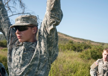ROTC Program cadets conduct civilian-on-battlefied search
