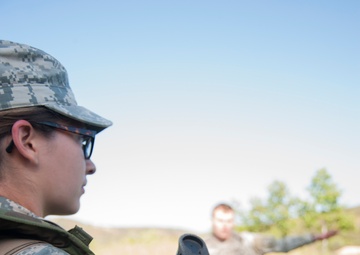 Army ROTC Program cadet observes civilian-on-battlefied search