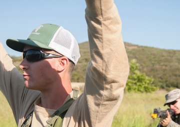 ROTC Program cadets conduct civilian-on-battlefied search