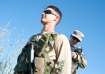 ROTC Program cadets conduct civilian-on-battlefied search