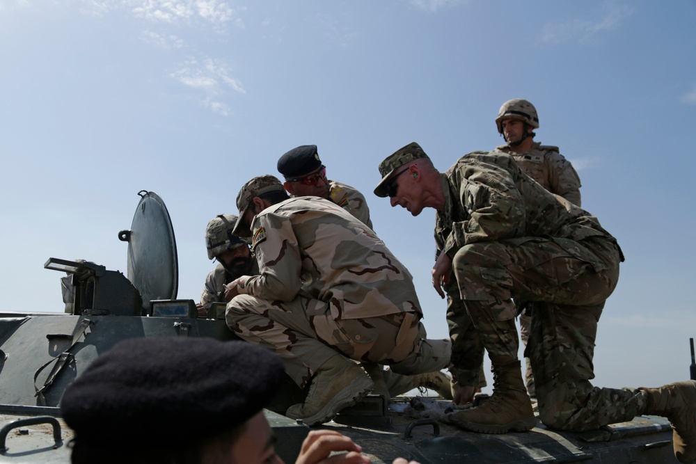 CJFLCC commander visits Besmaya Range Complex