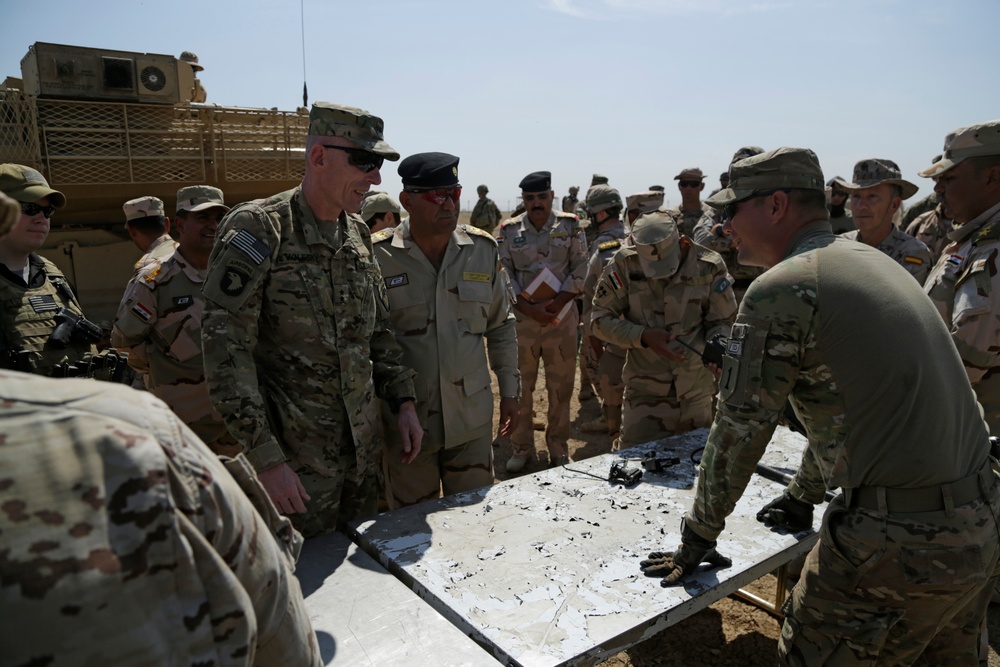 CJFLCC commander visits Besmaya Range Complex