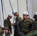 SPMAGTF-CR-AF Marines learn basic rock climbing techniques from French Commandos