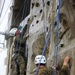 SPMAGTF-CR-AF Marines learn basic rock climbing techniques from French Commandos