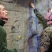 SPMAGTF-CR-AF Marines learn basic rock climbing techniques from French Commandos