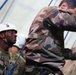 SPMAGTF-CR-AF Marines learn basic rock climbing techniques from French Commandos