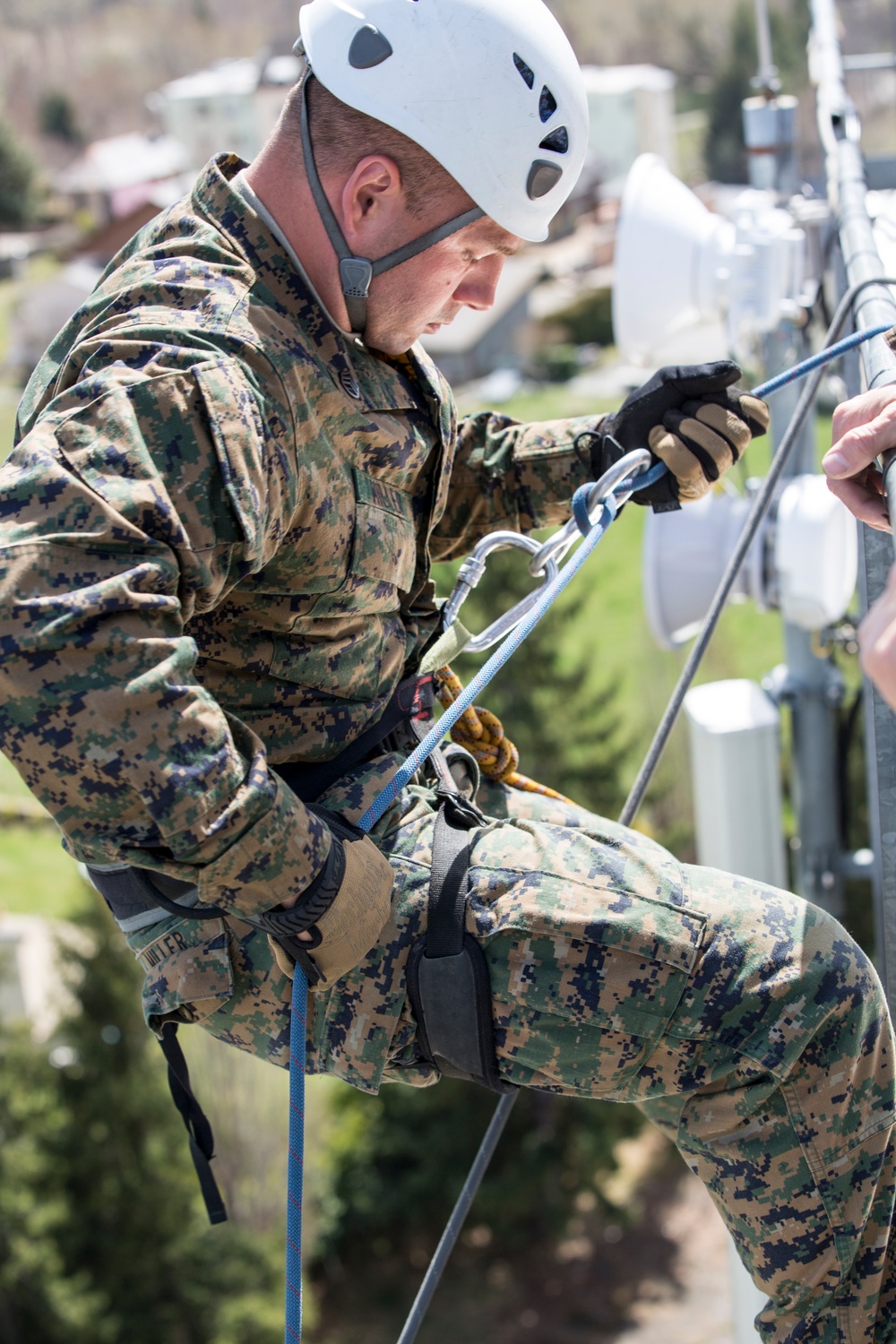 DVIDS - Images - SPMAGTF-CR-AF Marines hone rappelling skills in France ...