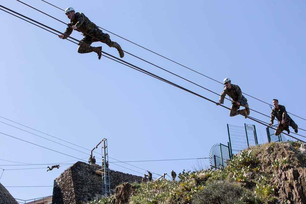 SPMAGTF-CR-AF Marines climb new heights during French Commando training