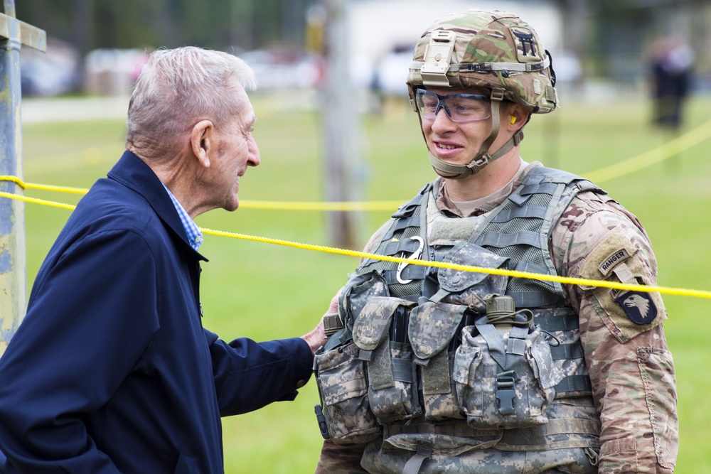 David E. Grange Talks to Best Ranger Competitor