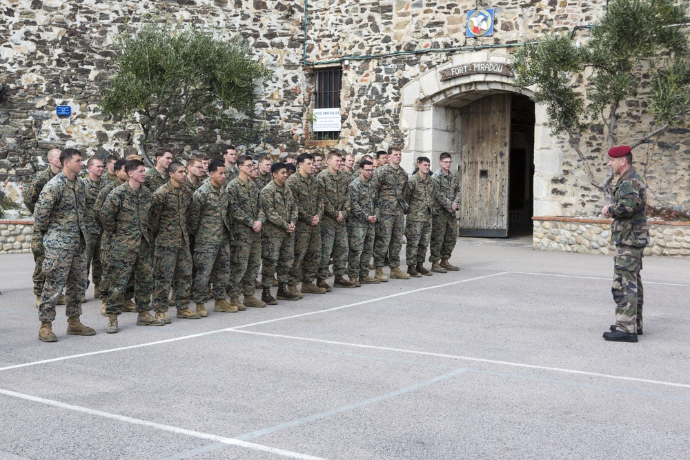 SPMAGTF-CR-AF Marines receive French Commando pins