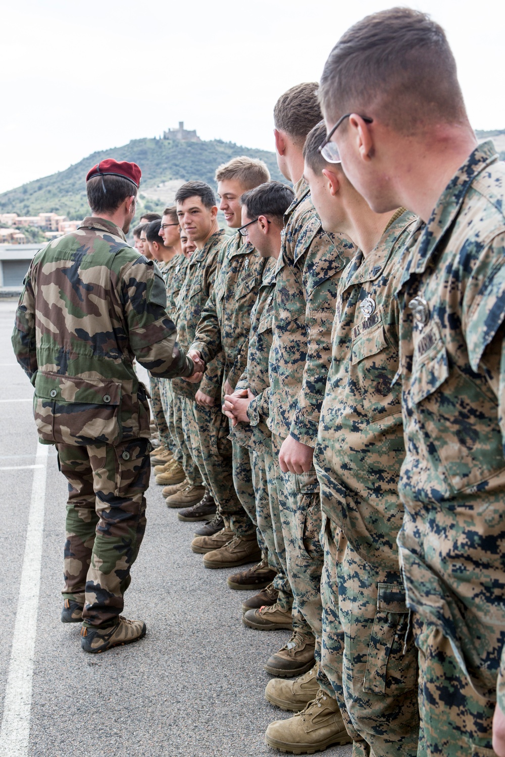 SPMAGTF-CR-AF Marines receive French Commando pins