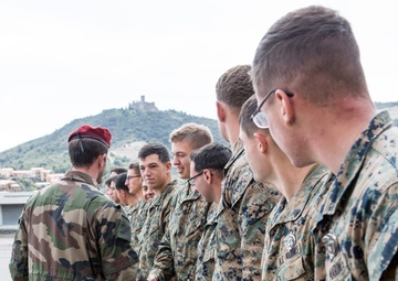 SPMAGTF-CR-AF Marines receive French Commando pins