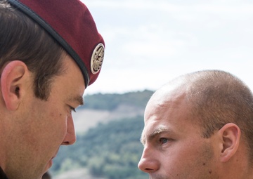 SPMAGTF-CR-AF Marines receive French Commando pins