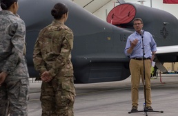 Secretary of Defense Ash Carter visits deployed troops