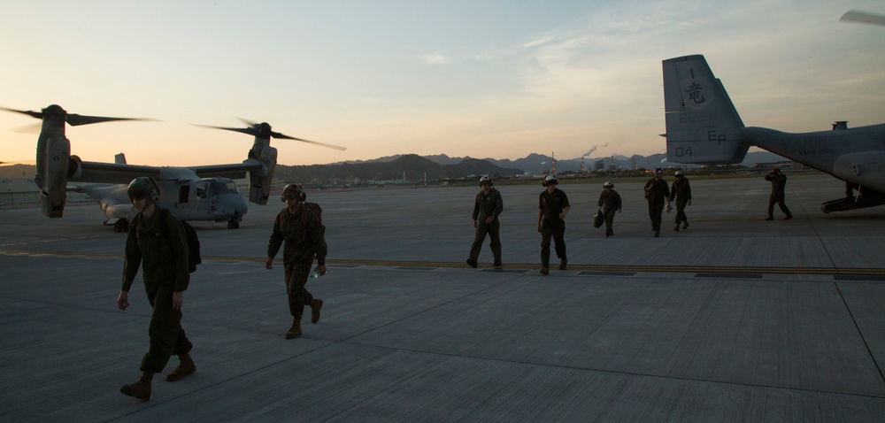 Earthquake relief support: 31st MEU Marines arrive in Iwakuni