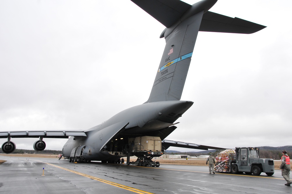 104th Fighter Wing Deploys to Europe with the help of the 9th Airlift Squadron and 103rd Airlift Wing