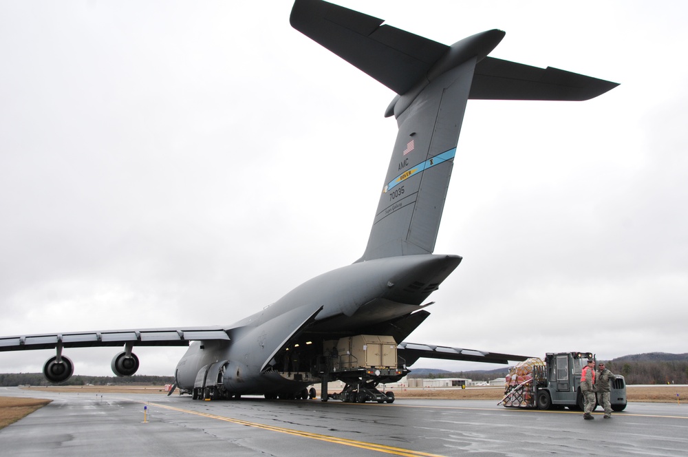 104th Fighter Wing Deploys to Europe with the help of the 9th Airlift Squadron and 103rd Airlift Wing