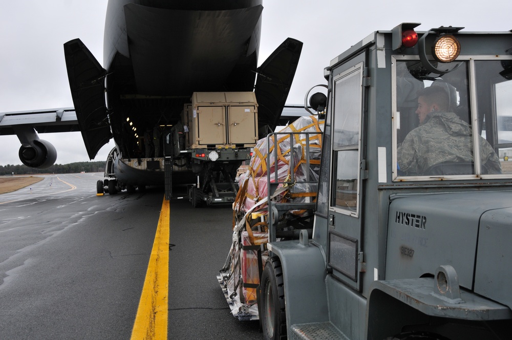 104th Fighter Wing Deploys to Europe with the help of the 9th Airlift Squadron and 103rd Airlift Wing