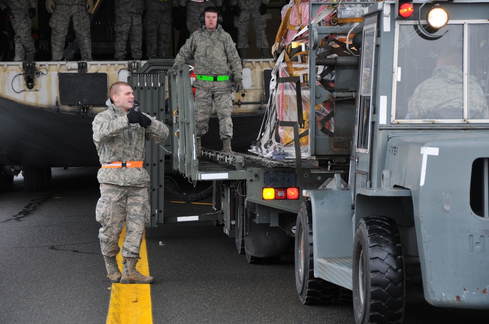 104th Fighter Wing Deploys to Europe with the help of the 9th Airlift Squadron and 103rd Airlift Wing