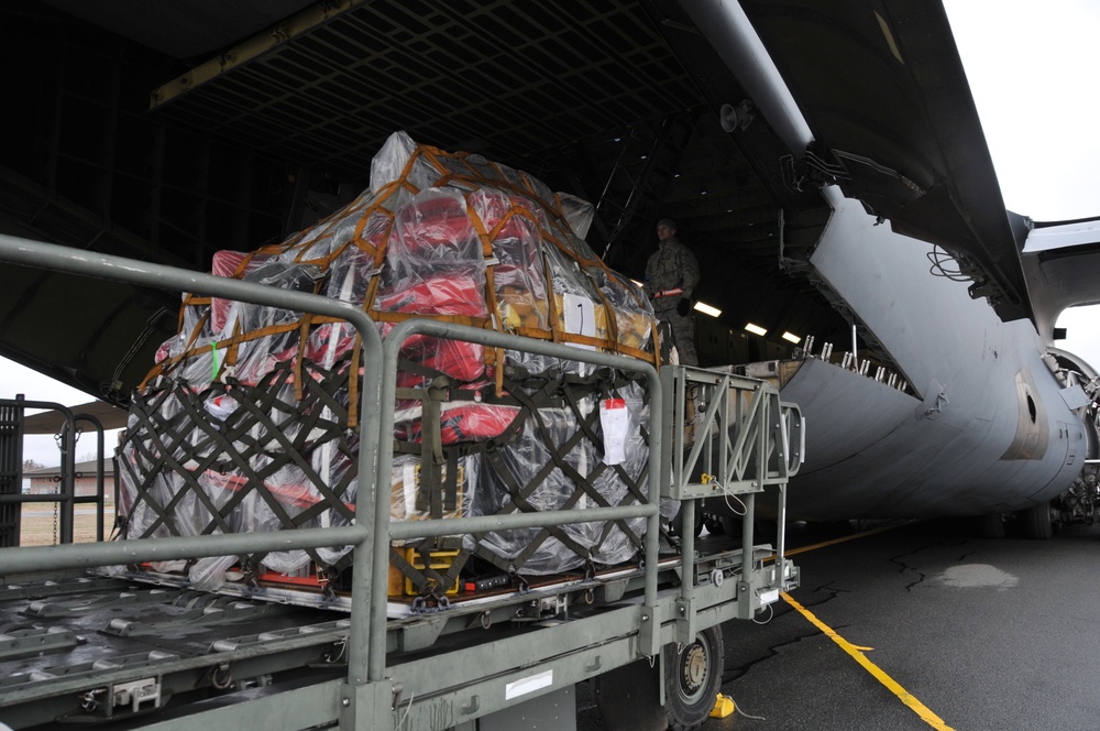 104th Fighter Wing Deploys to Europe with the help of the 9th Airlift Squadron and 103rd Airlift Wing