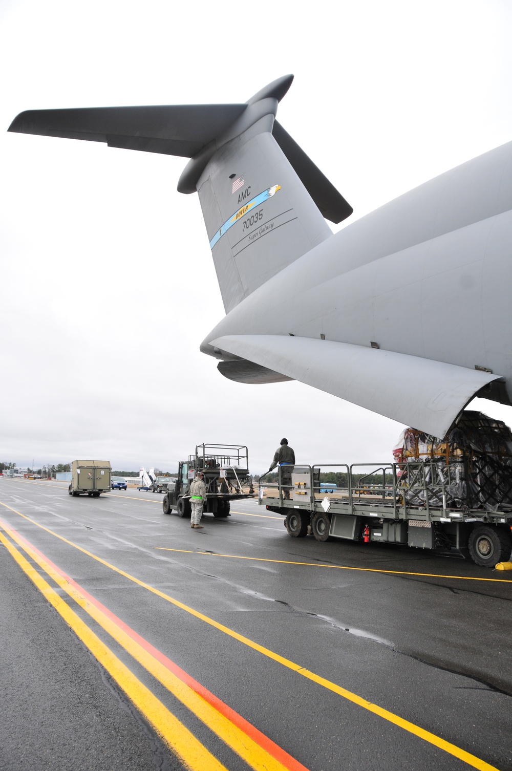 104th Fighter Wing Deploys to Europe with the help of the 9th Airlift Squadron and 103rd Airlift Wing