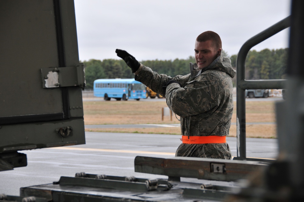 104th Fighter Wing Deploys to Europe with the help of the 9th Airlift Squadron and 103rd Airlift Wing