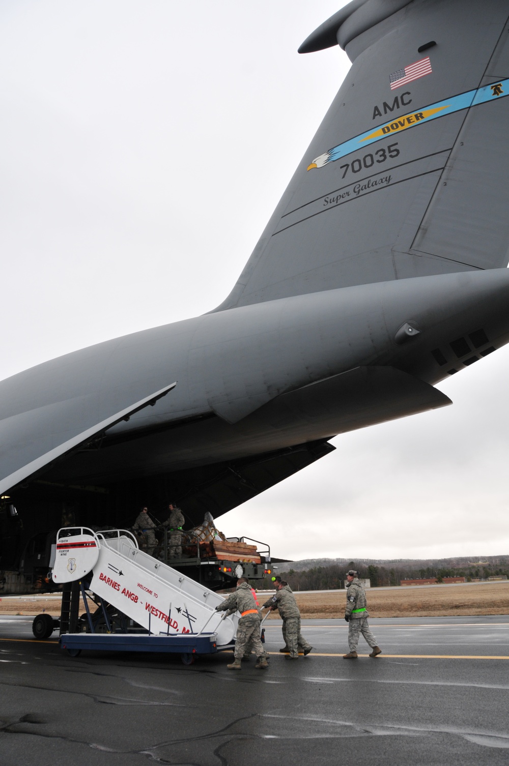 104th Fighter Wing Deploys to Europe with the help of the 9th Airlift Squadron and 103rd Airlift Wing