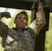 Army Ranger moves through obstacle