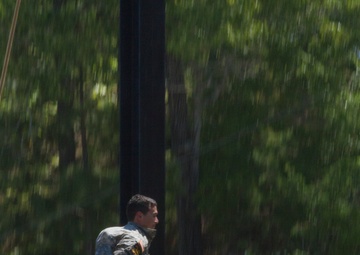 Army Ranger drops into Victory Pond