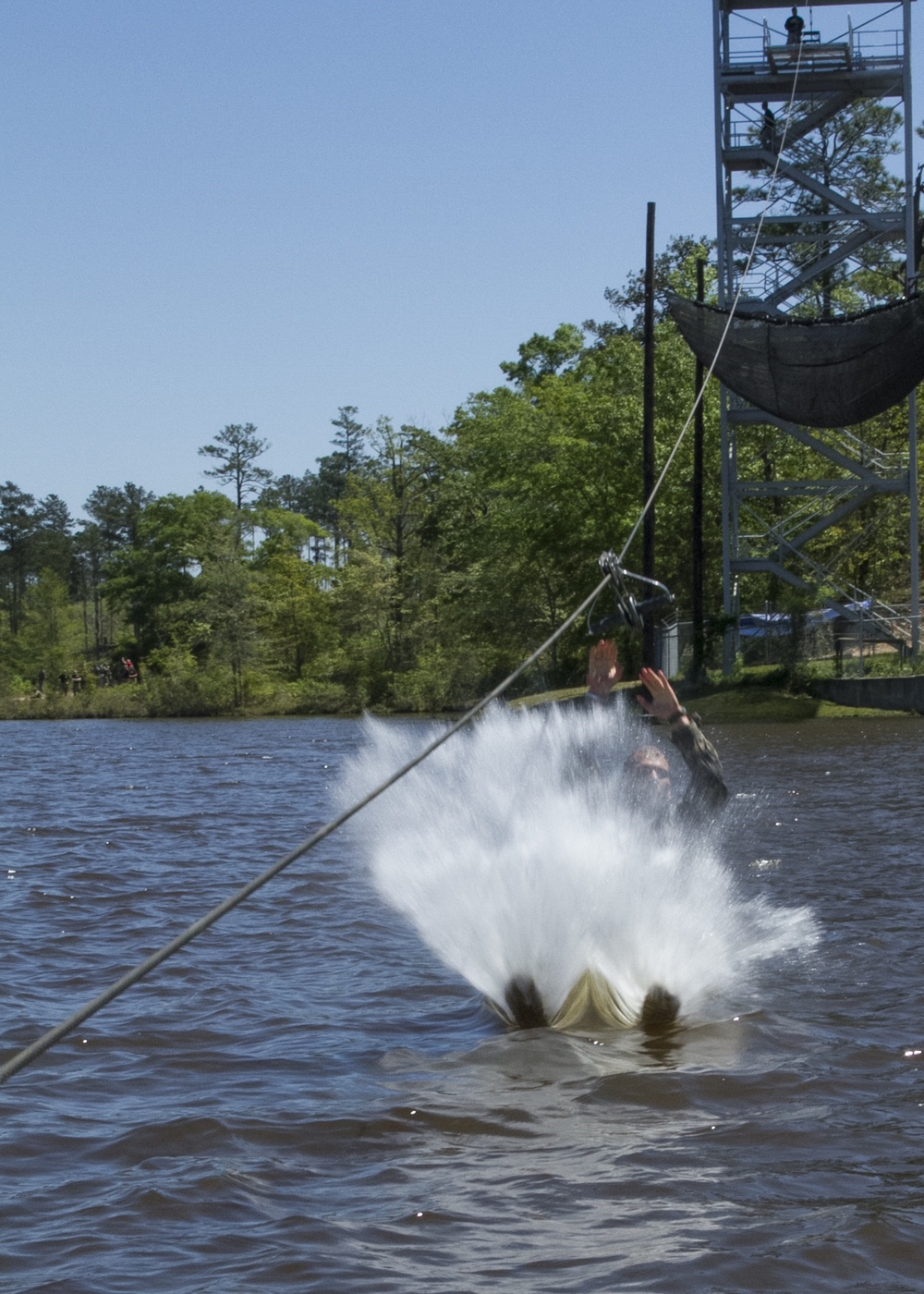 Army Ranger lands in Victory Pond