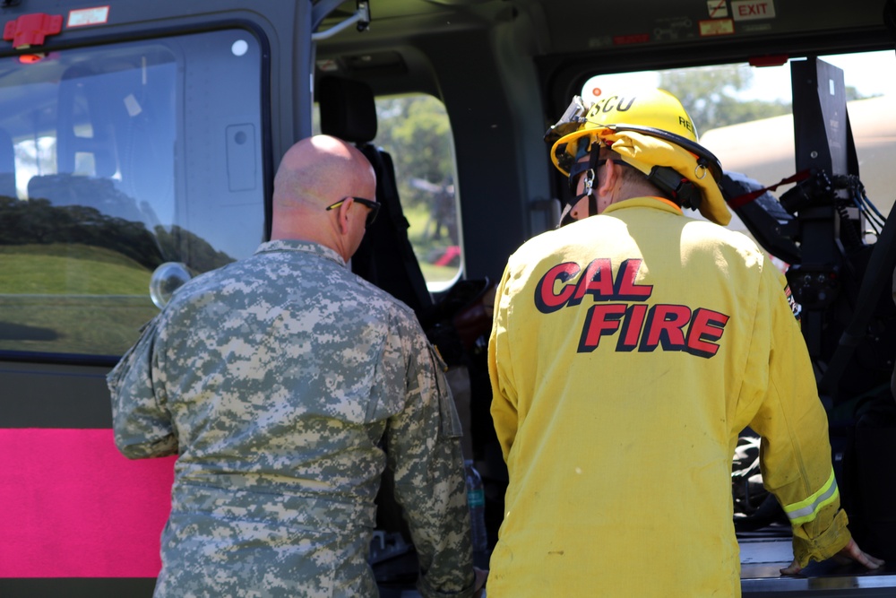 The Cal Guard and CAL FIRE train up for fire season