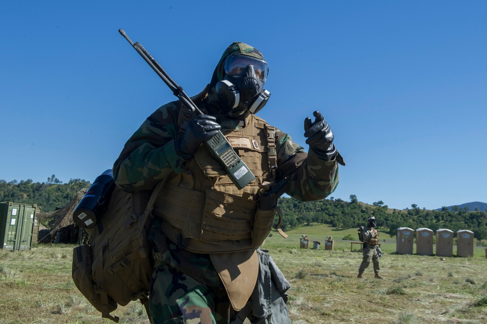 NMCB 5's Camp Patricia conducts CBR drill during FTX