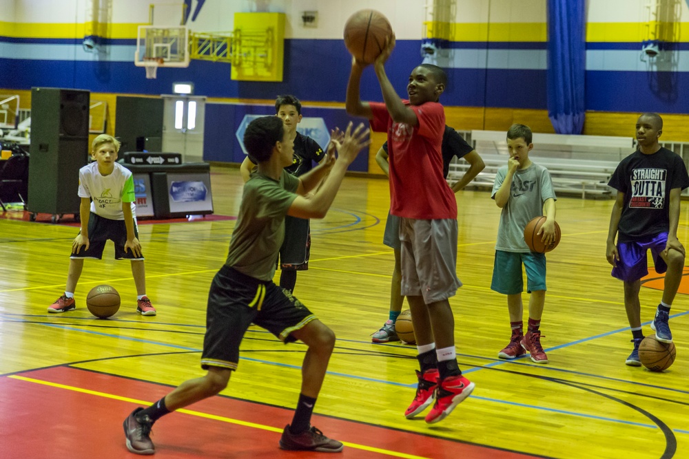 Young basketball players hit the courts with MBA