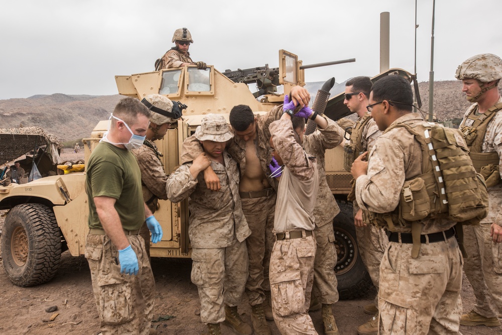 13th MEU conducts casualty evacuation drills