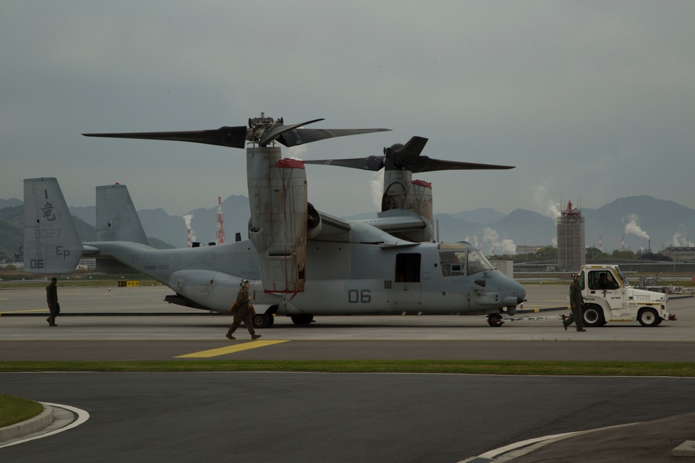 Marines position for Japan earthquake relief