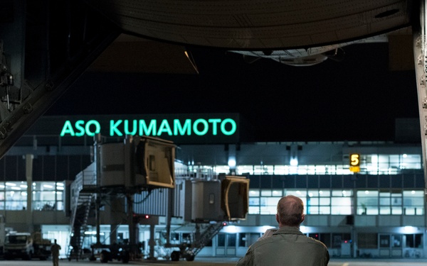 Yokota aids GoJ with earthquake relief