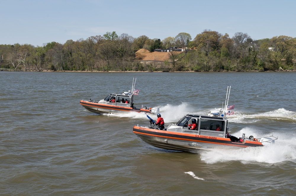 Coast Guard Station Washington small boat training