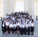 Loudon Day School lays a wreath at the Tomb of the Unknown Soldier in Arlington National Cemetery