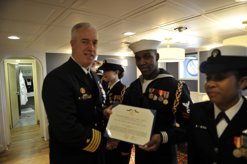 Ford Sailors Receive Navy and Marine Corps Achievement Medals