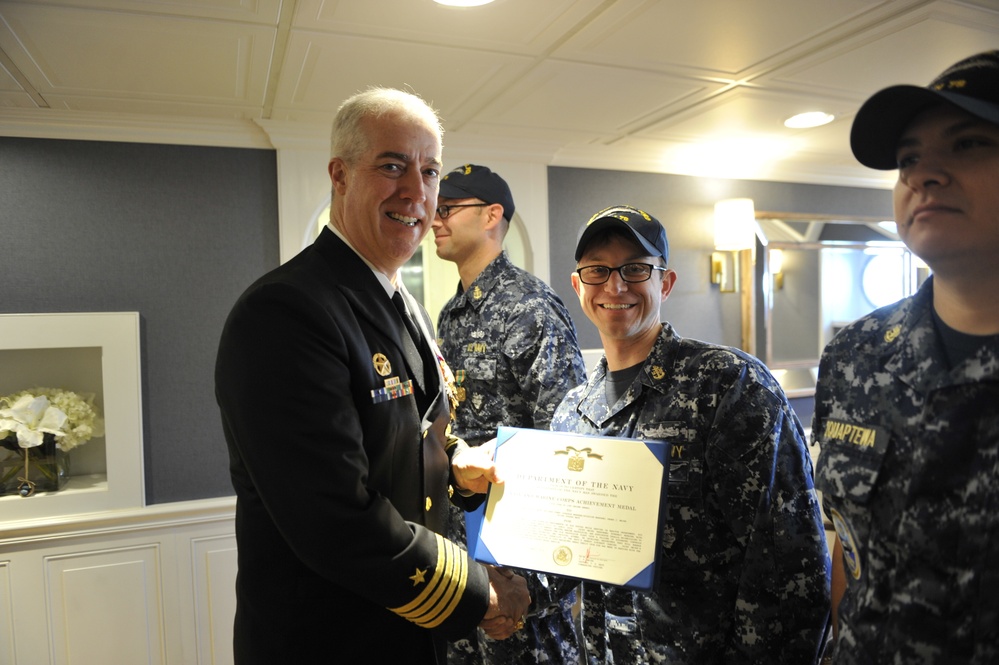 Ford Sailors Receive Navy and Marine Corps Achievement Medals