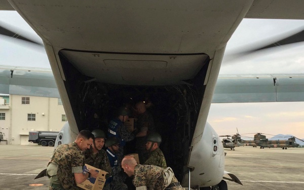 31st MEU Marines Support Government of Japan's Relief Efforts with MV-22B Osprey