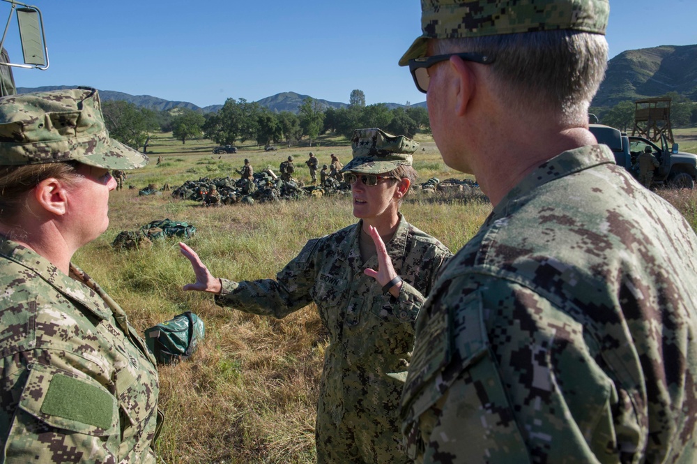 Deputy Chief of Civil Engineers Visits NMCB 18’s Field Training Exercise