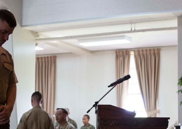 Marines hold memorial ceremony for Giancarlo Goyone