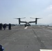 Marine Corps Ospreys launch from Japanese ships to support earthquake relief