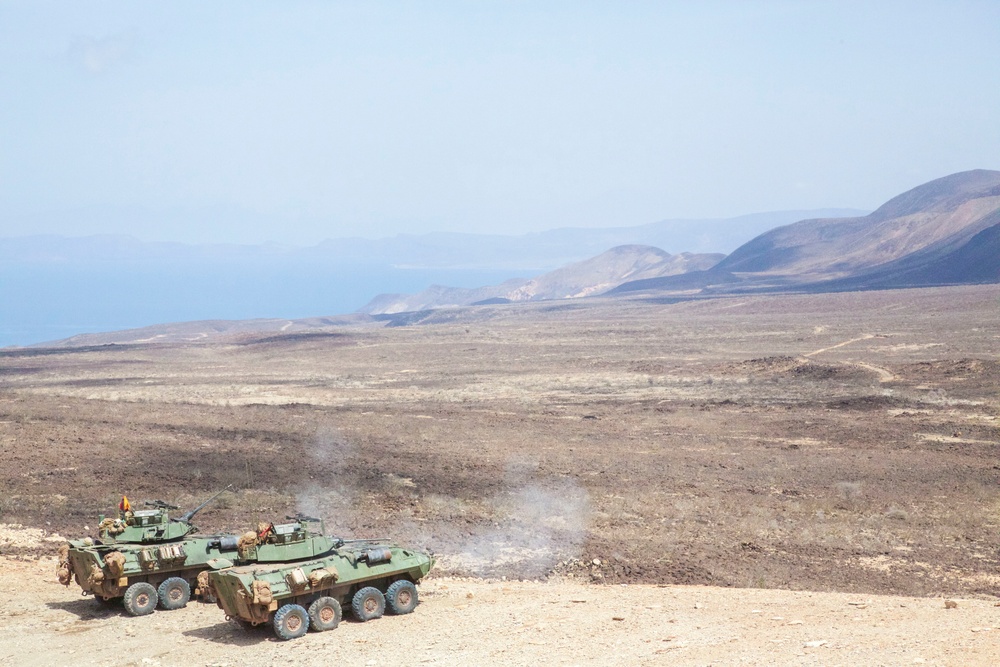 13th MEU Marines battle sight zero their weapons