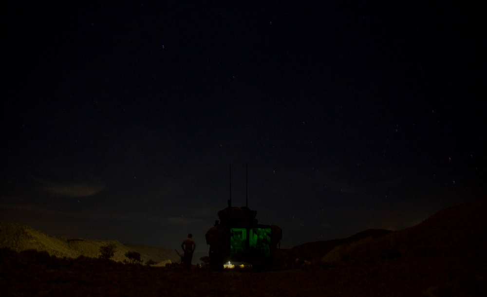 Lights out: 13th MEU Marines have the watch