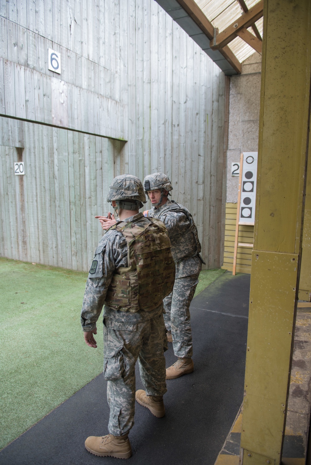 A co AFNORTH Bn Soldiers Qualify with M9 Pistols at a Dutch Range