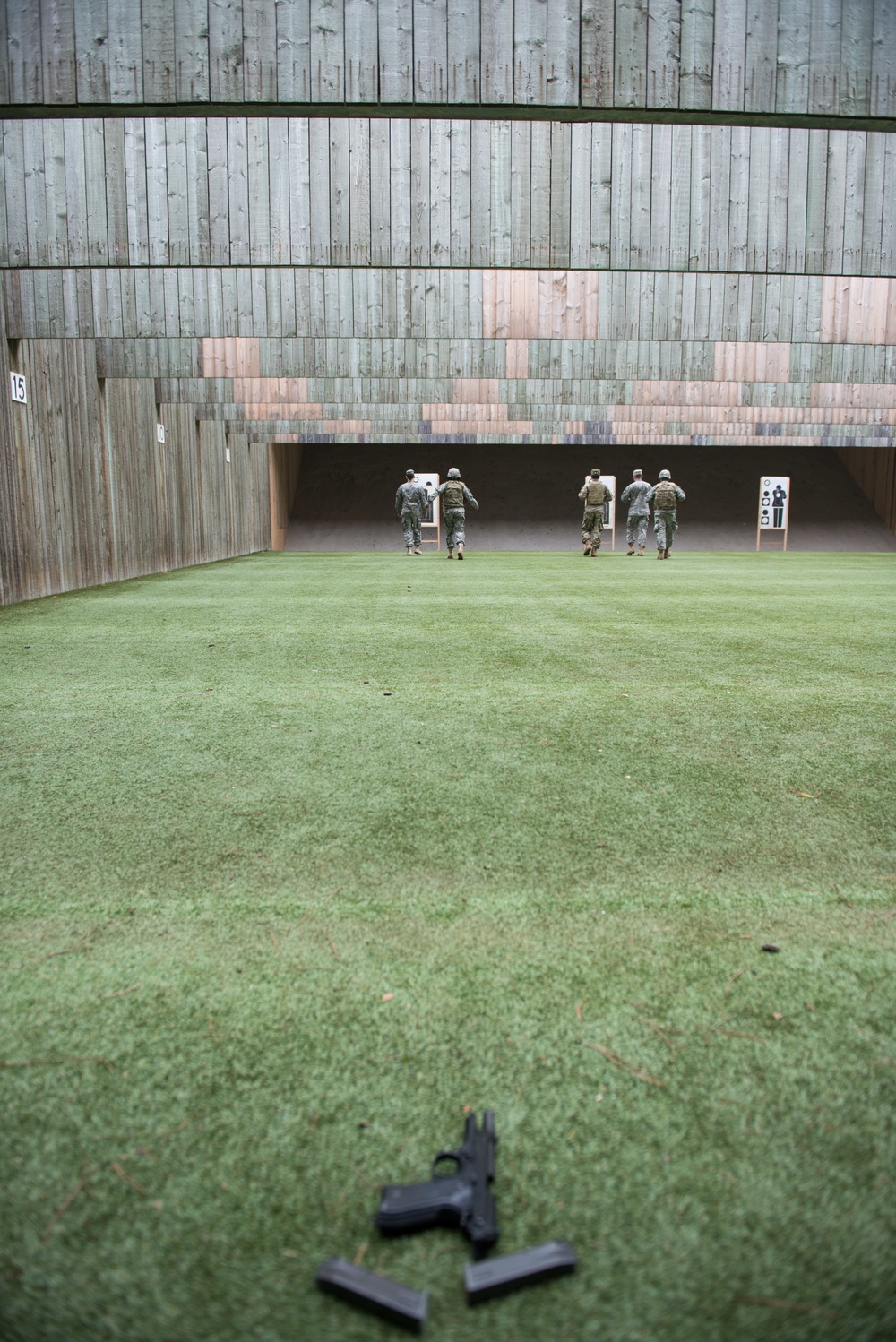 A co AFNORTH Bn Soldiers Qualify with M9 Pistols at a Dutch Range