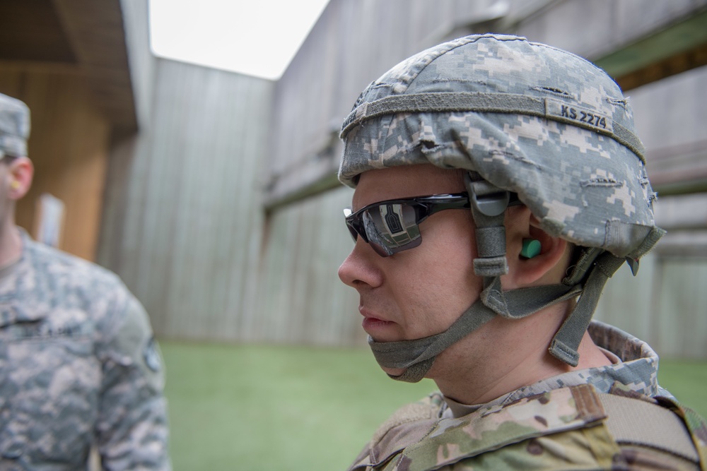 A co AFNORTH Bn Soldiers Qualify with M9 Pistols at a Dutch Range